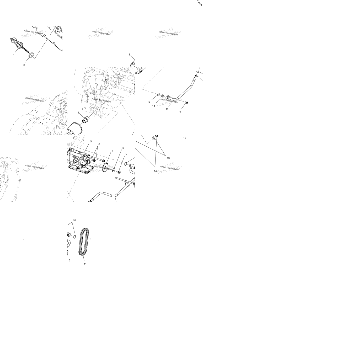Engine, Oil Pump Mounting /All Options