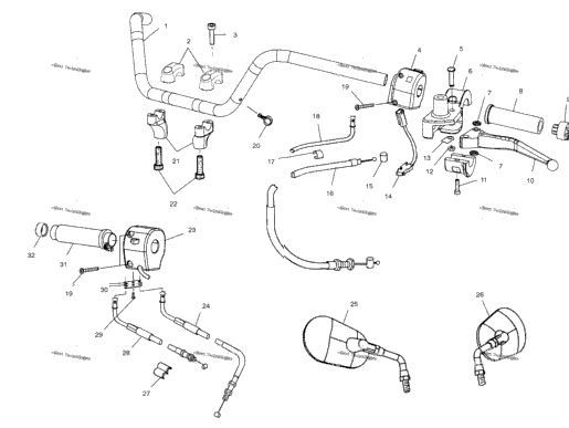 Steering, Handlebar V01cb15cc