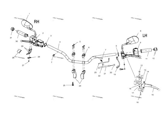 Steering, Handlebar V01cs15da