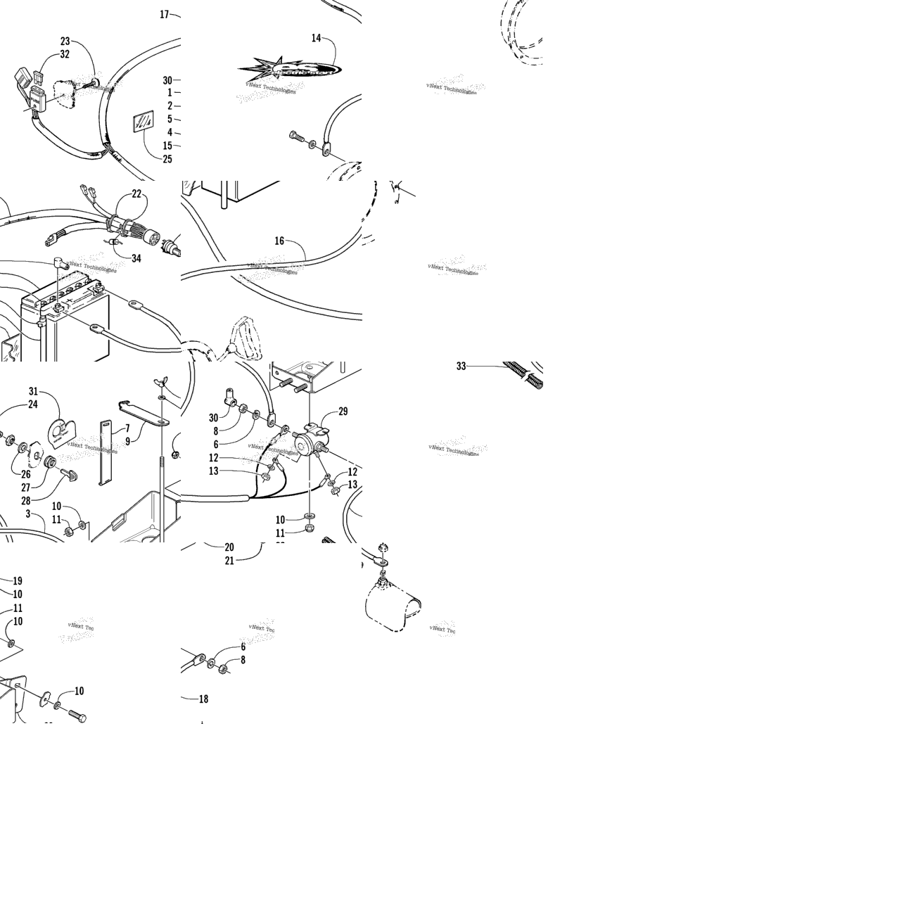 Battery, Solenoid, And Cables (Optional)
