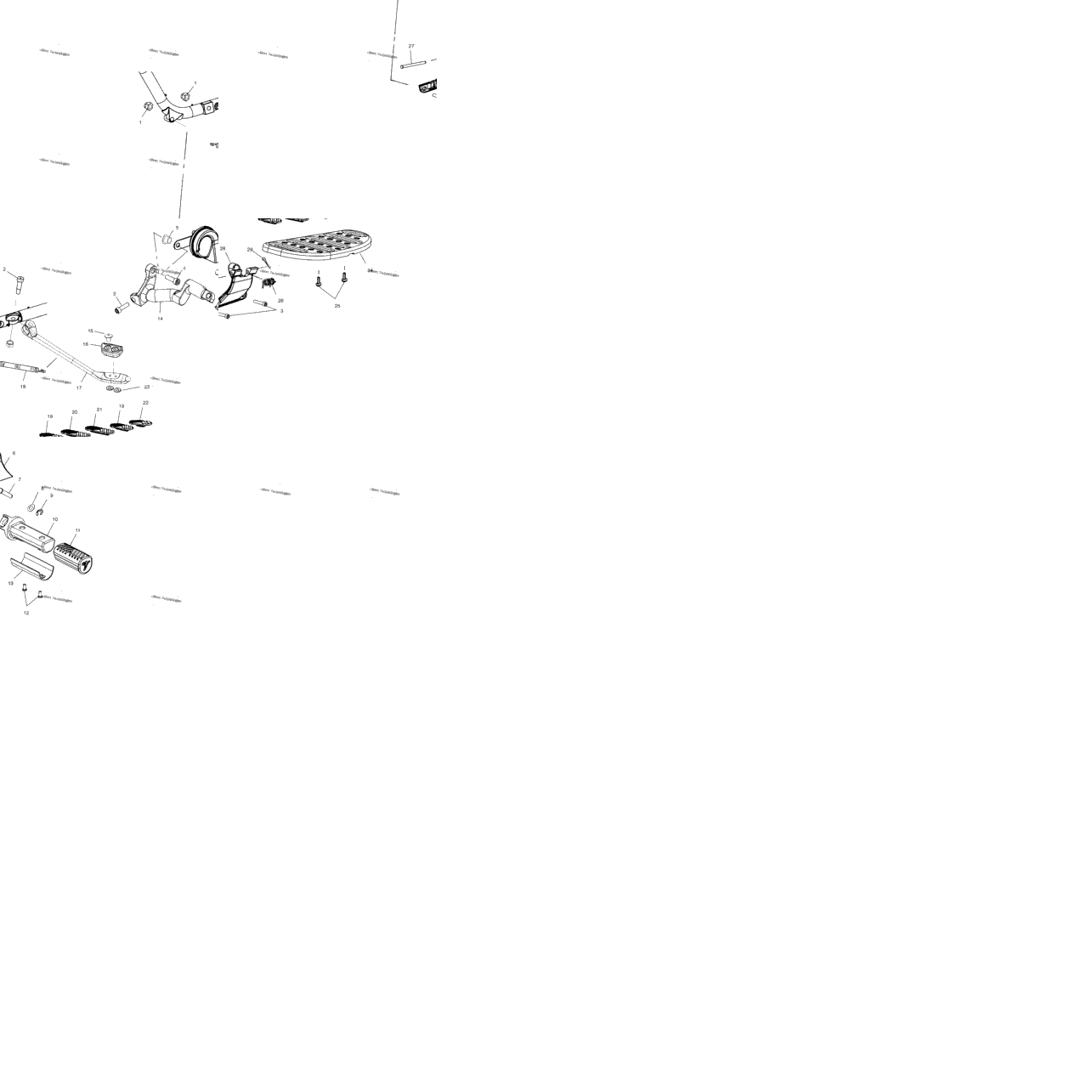 Chassis, Floorboard & Side Stand V01cb15cc
