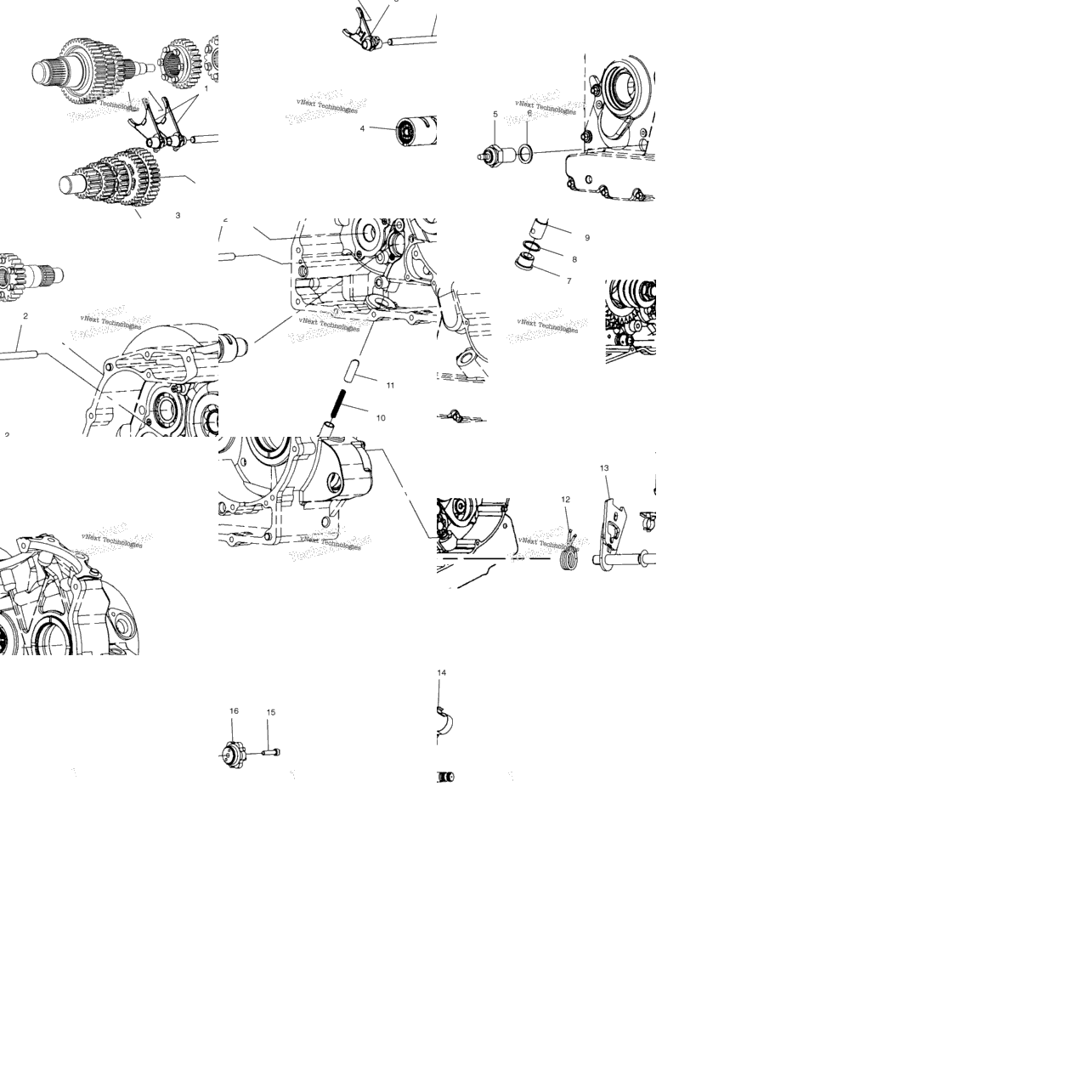 Drive Train, Shift Forks/Drum V01cb15cc