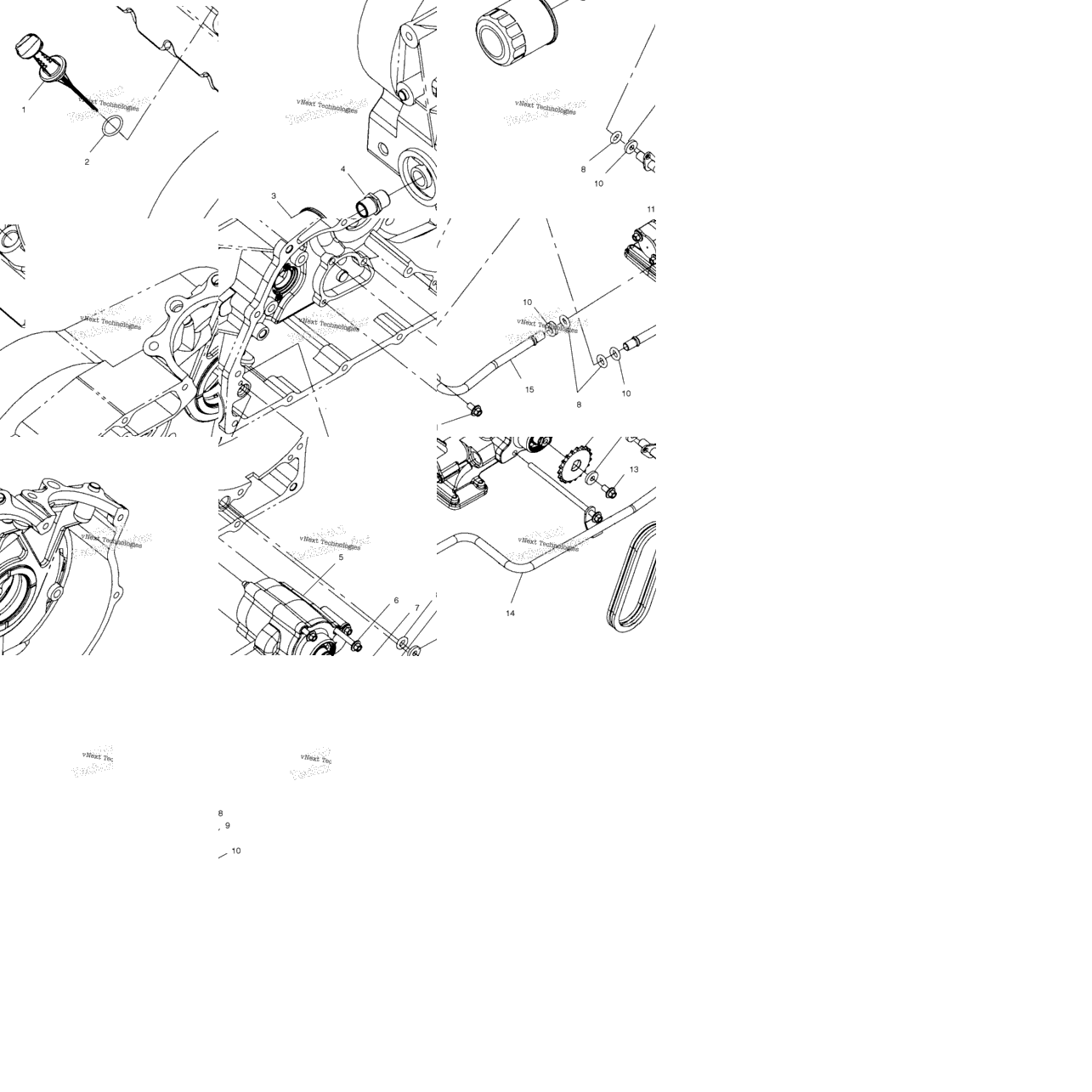 Engine, Oil Pump Mounting V01cb15cc