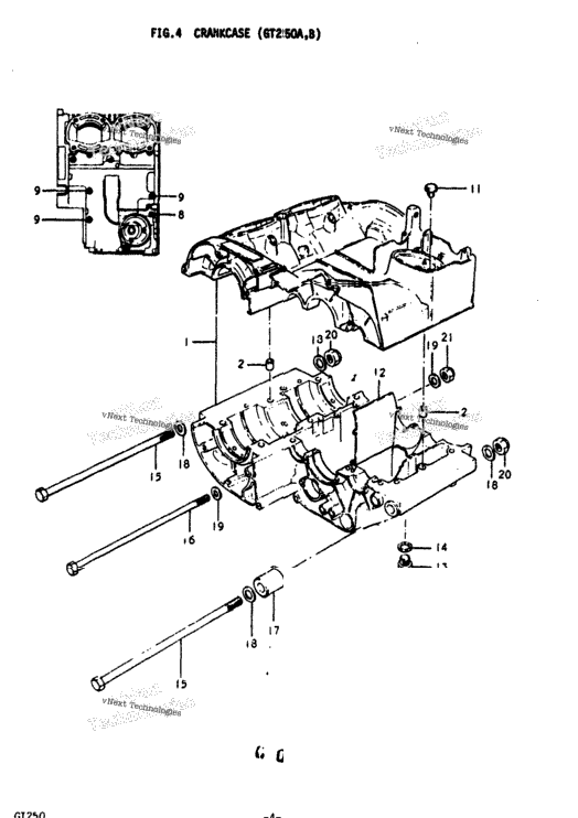 Crankcase (Gt250a