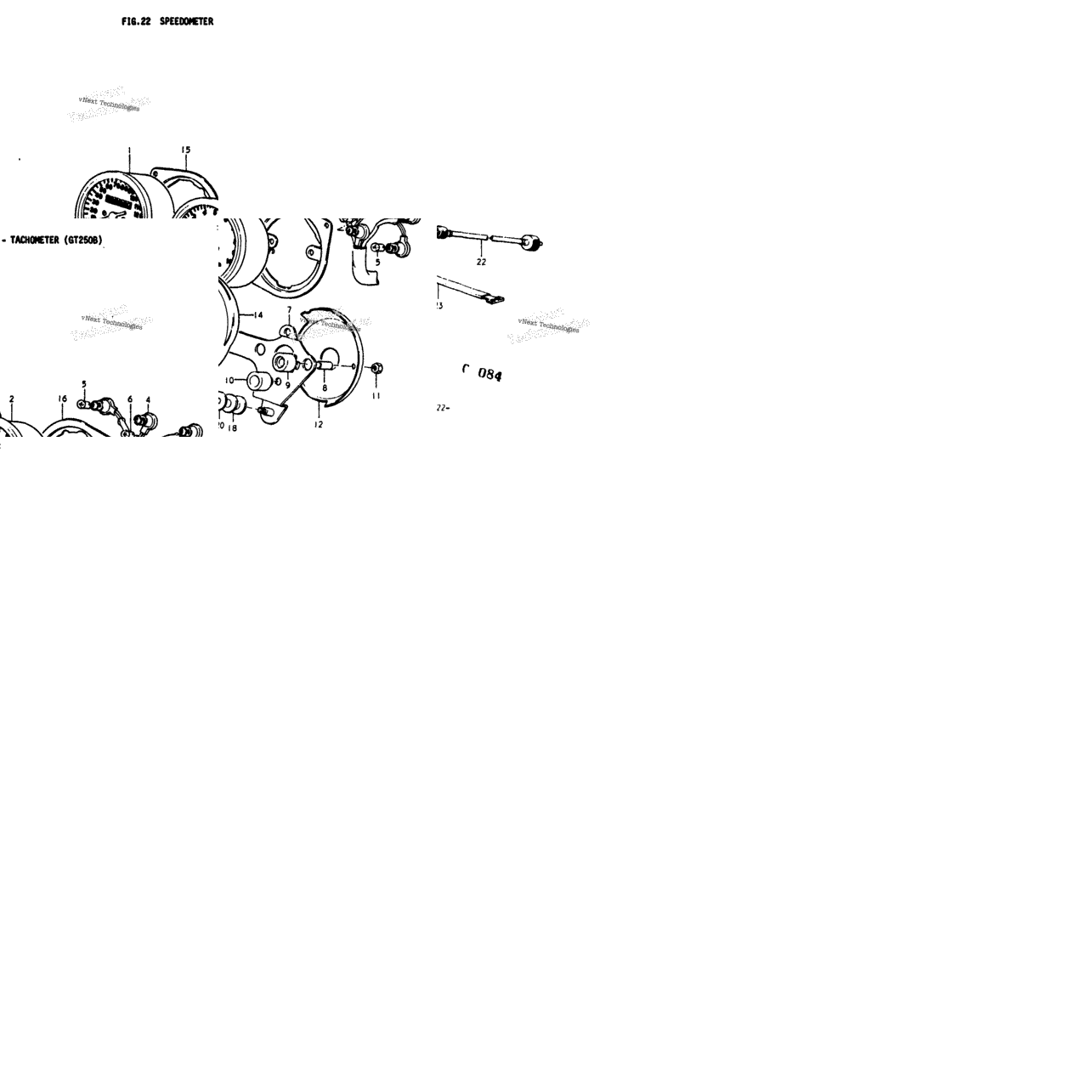 Speedometer - Tachometer (Gt250b)