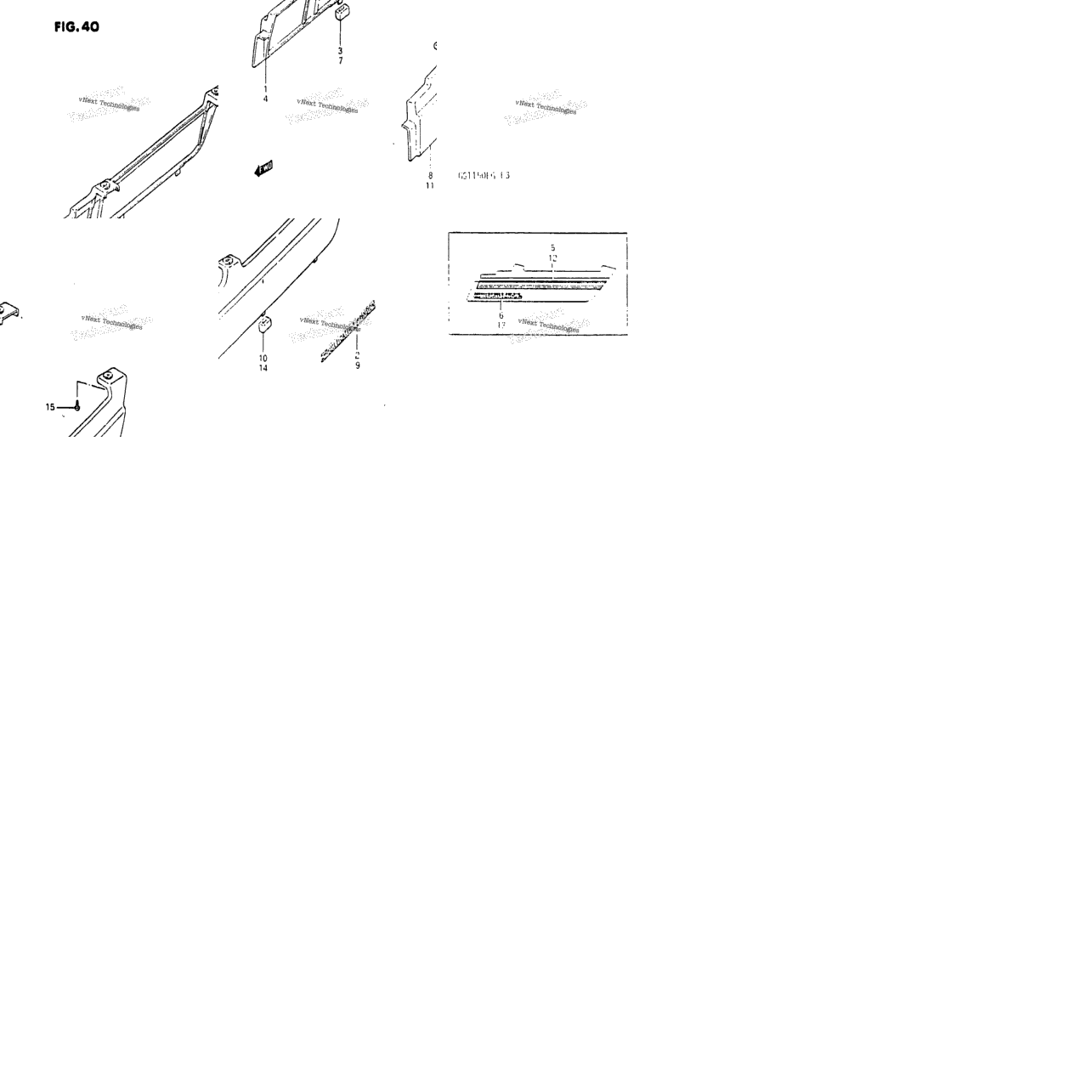 Seat Molding (Gs1150es3/Ese/Esf)