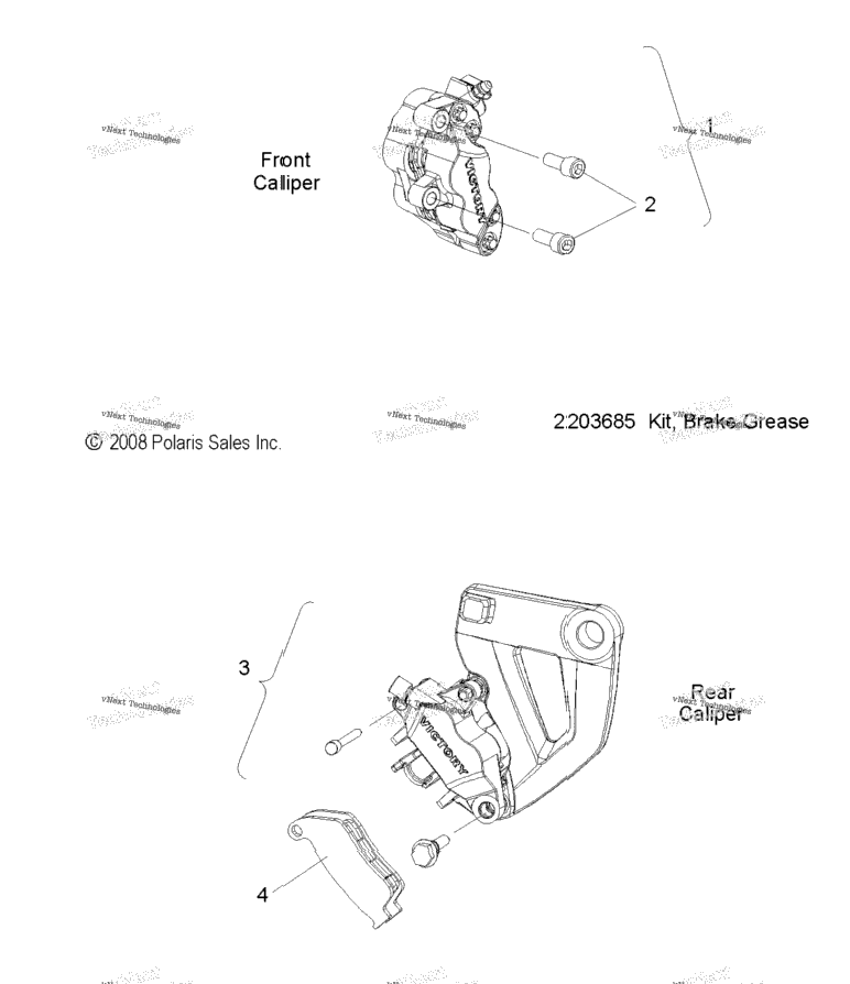 Brakes, Front And Rear Caliper All Options