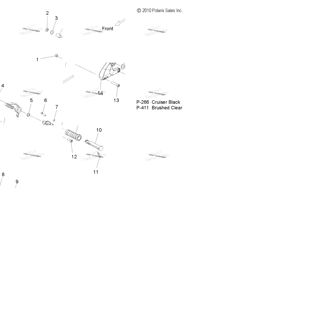 Chassis, Footpeg, Lh All Options