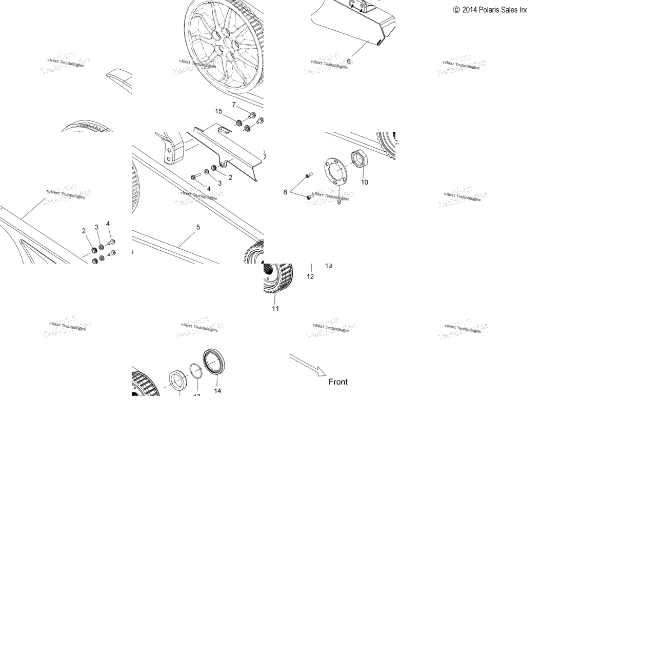 Drive Train, Drive Sprocket, Belt, & Guards All Options