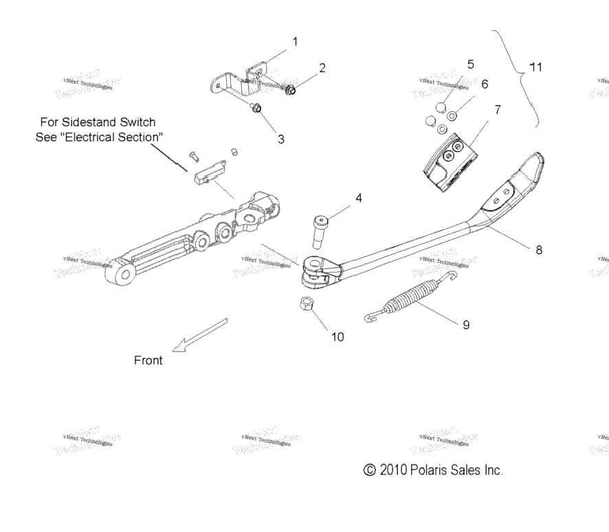 Chassis, Side Stand All Options