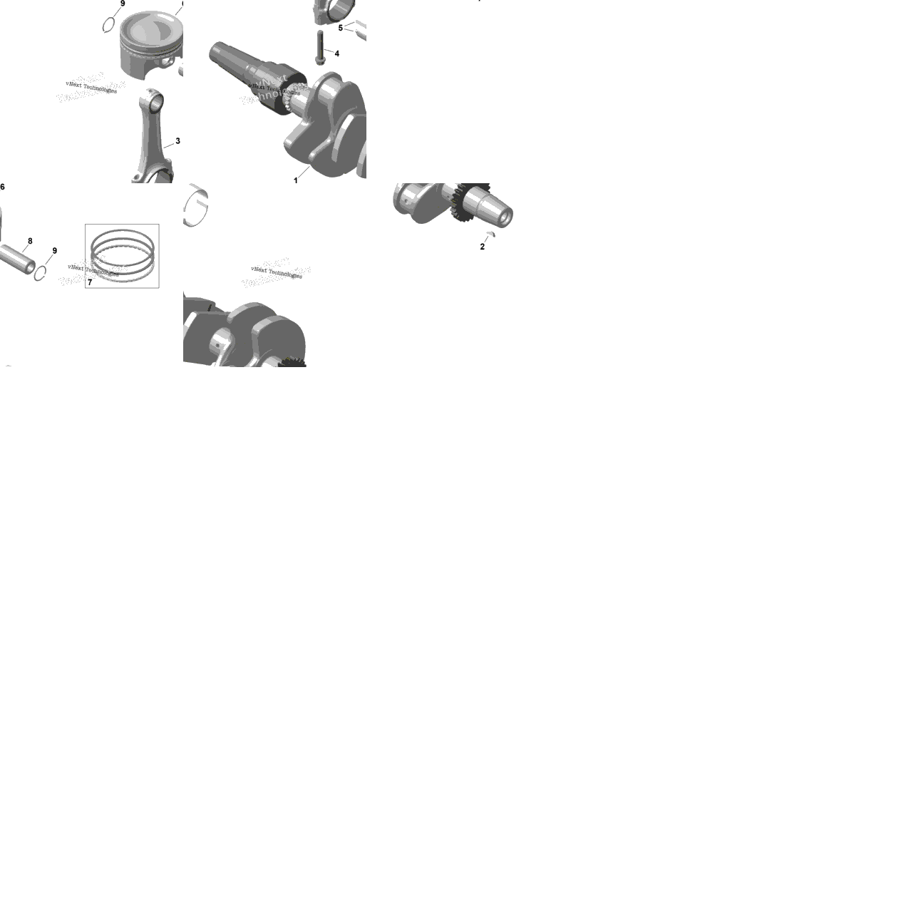 Rotax - Crankshaft And Pistons