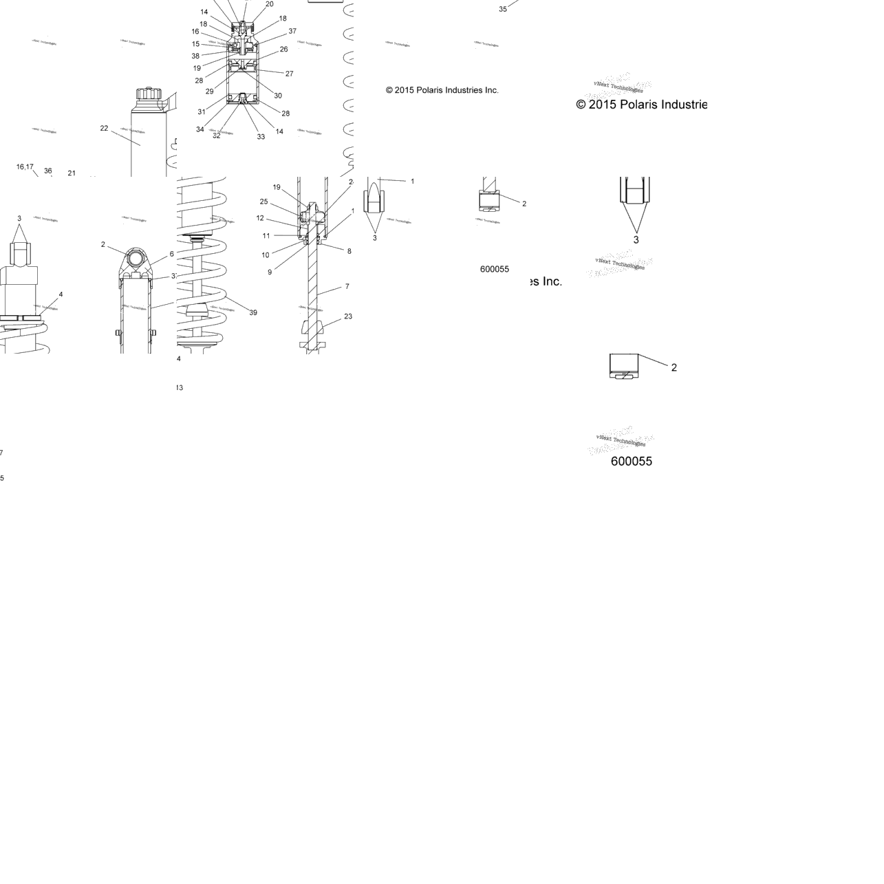 Suspension, Shock, Rear Track All Options