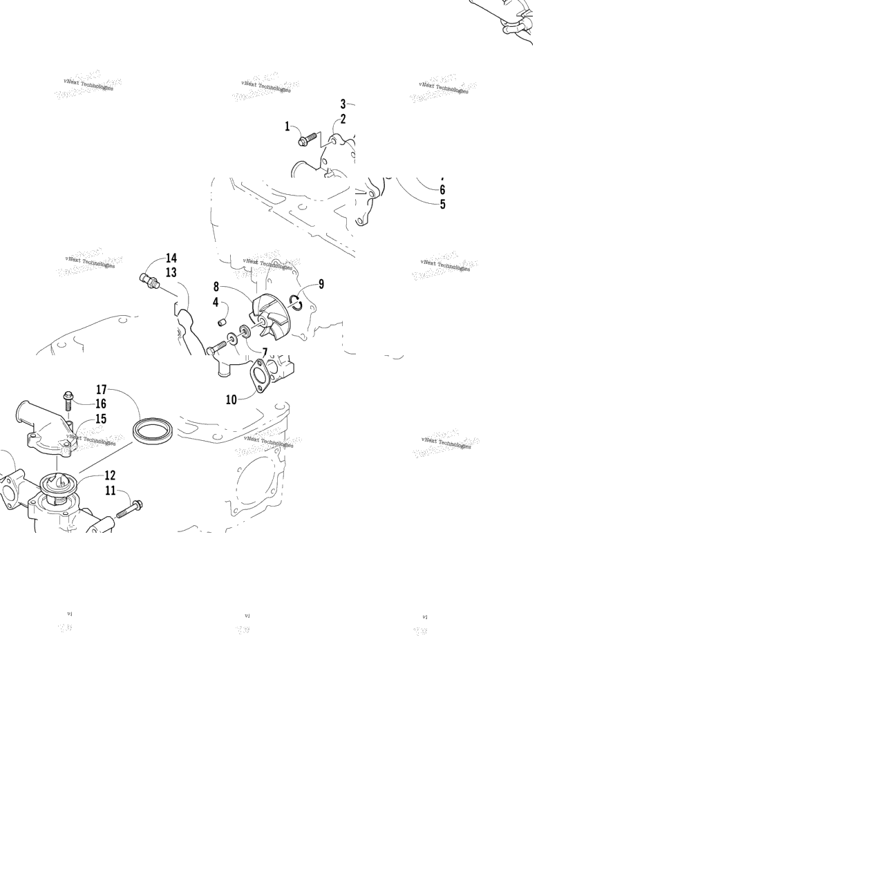 Water Pump/Water Manifold Assembly
