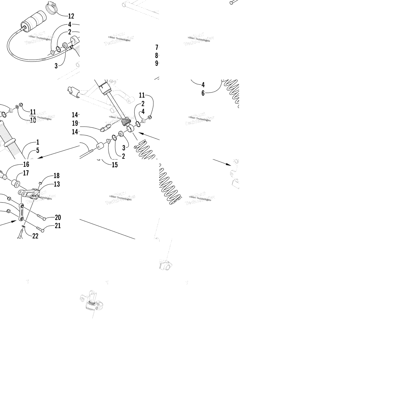 Shock Absorber And Sway Bar Assembly
