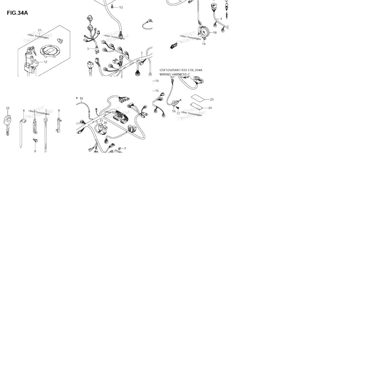 Wiring Harness (Gsf1250sk7/Sk8/Sk9)