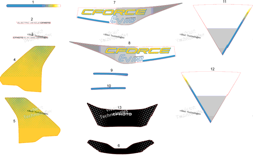 Decal Kits(Na,Lemon Green )