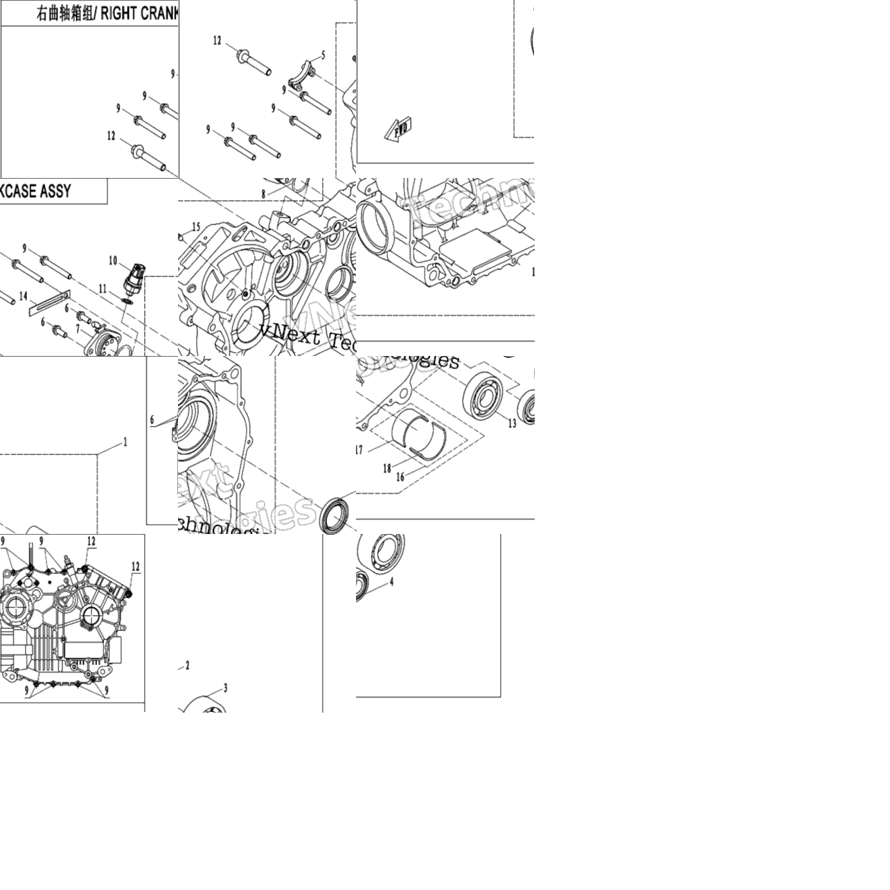 Right Crankcase Assy