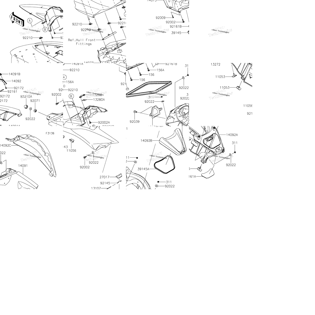 Hull Middle Fittings