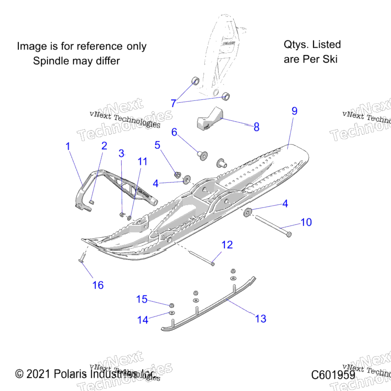 Steering, Ski Asm