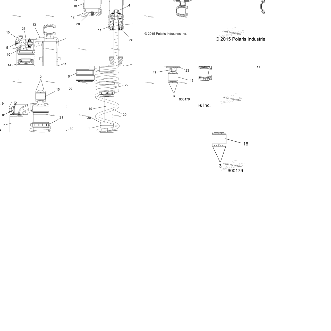 Suspension, Shock, Front Track S16da8psl (600179)