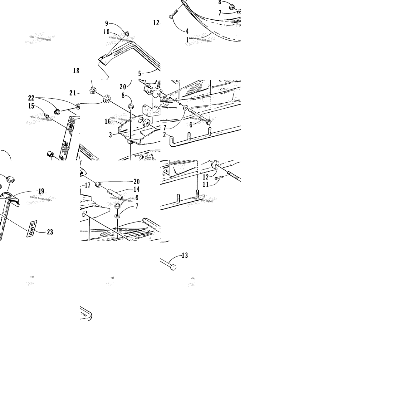 Ski And Spindle Assembly