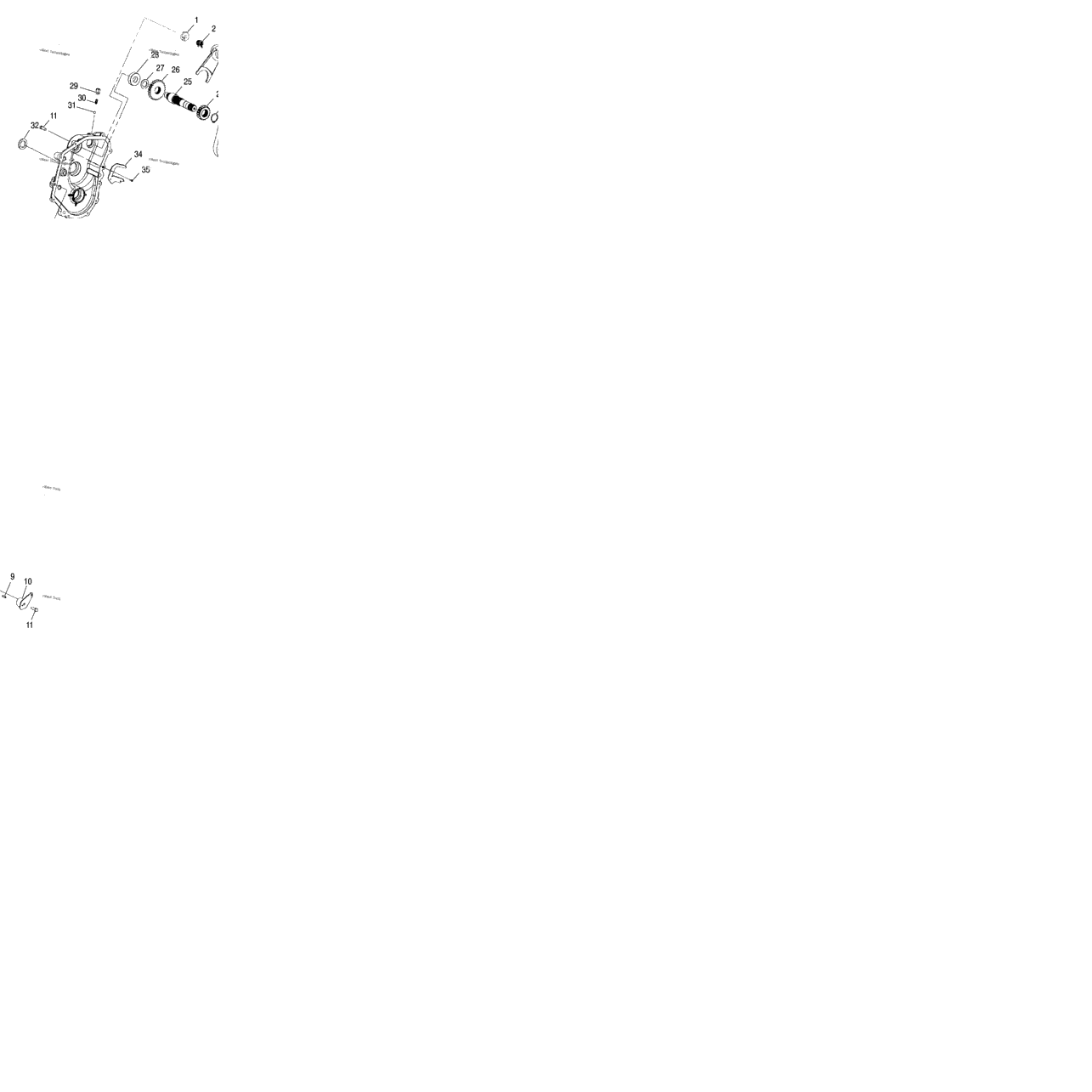 Drive Train, Gearcase (4997559755B09)
