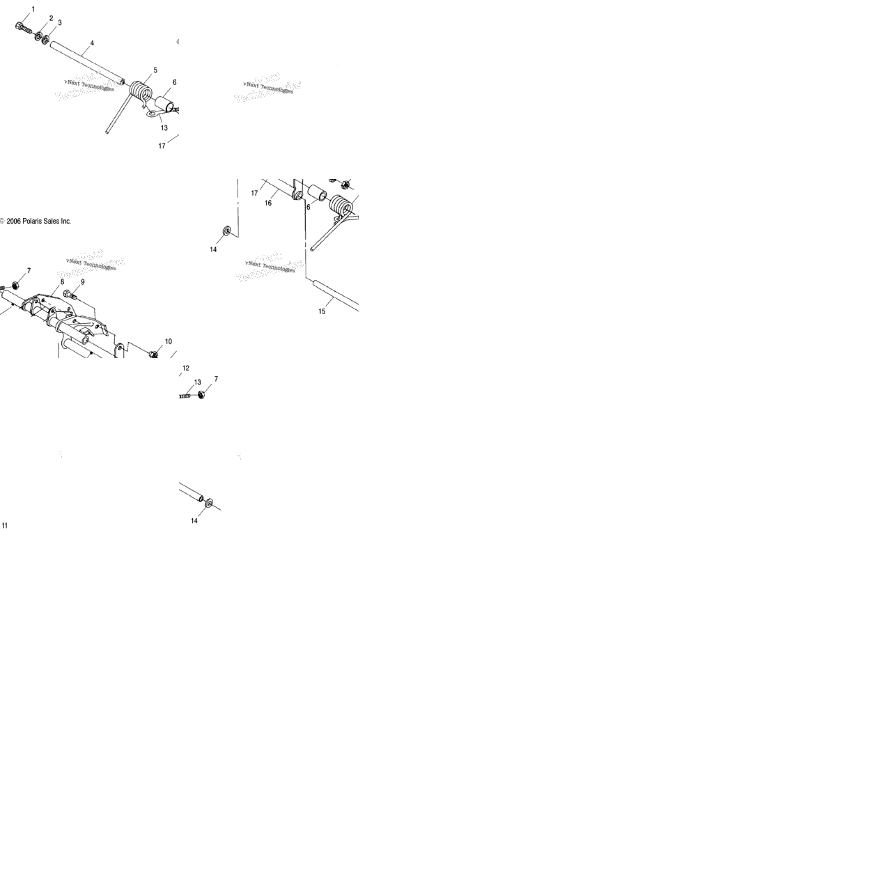 Suspension, Torque Arm, Rear