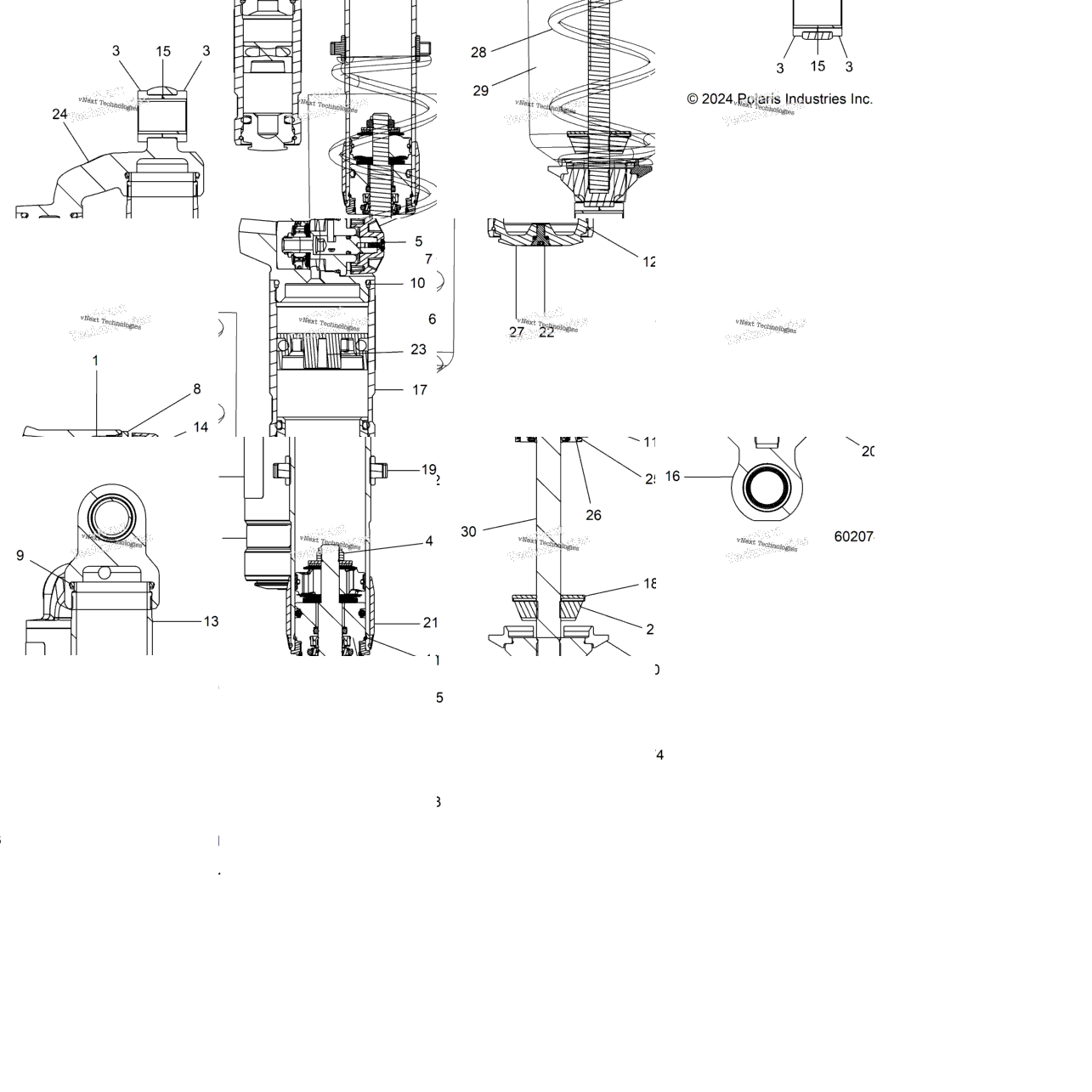 Suspension, Shock, Front Track