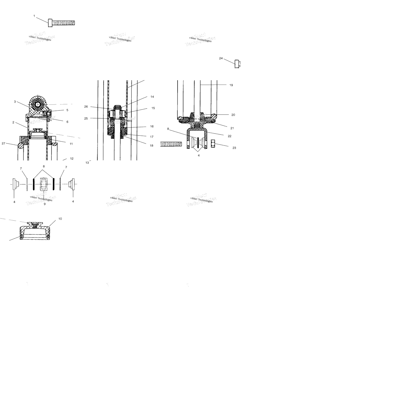 Suspension, Shock, Rear V99cb15db