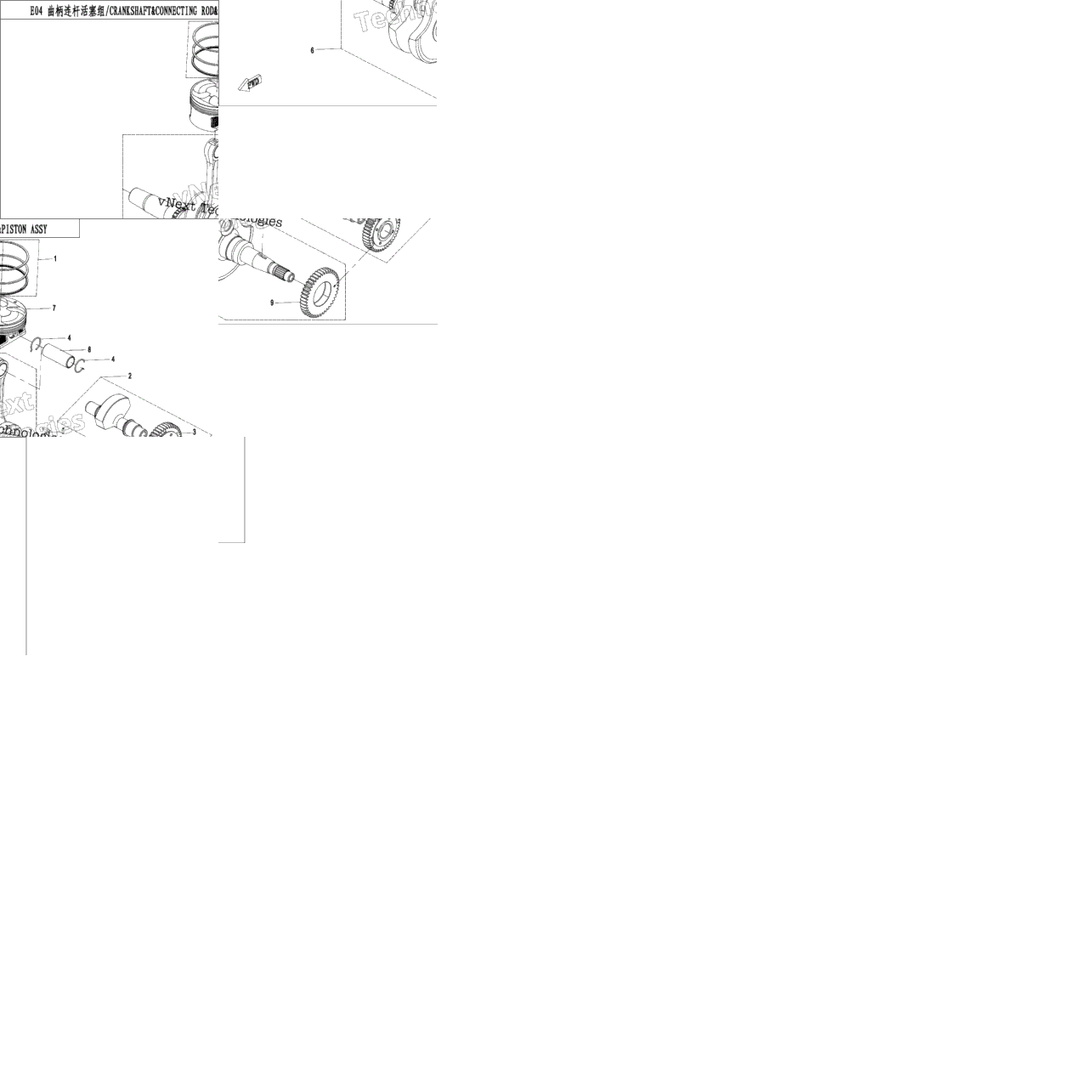 Crankshaft&Connecting Rod&Piston Assy