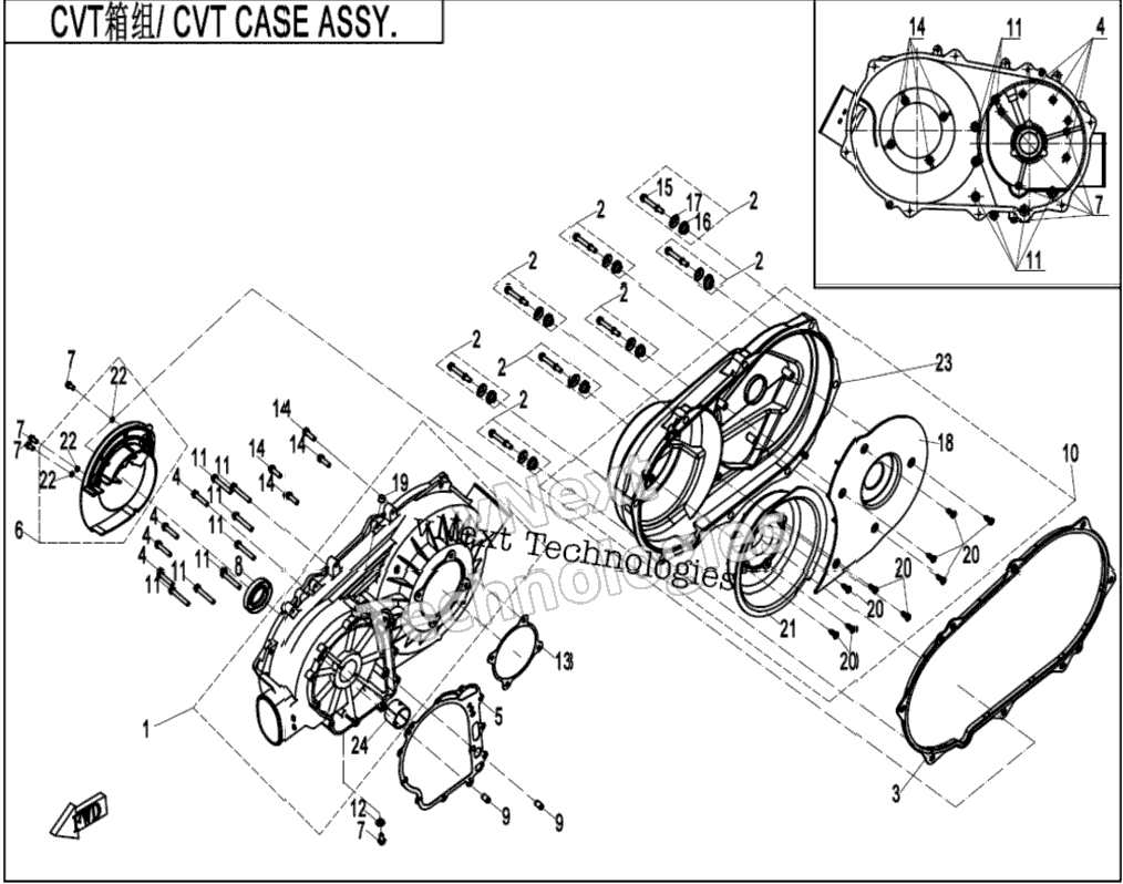 Cvt Case Assy