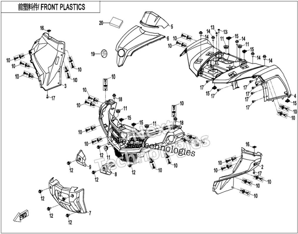 Front Plastics