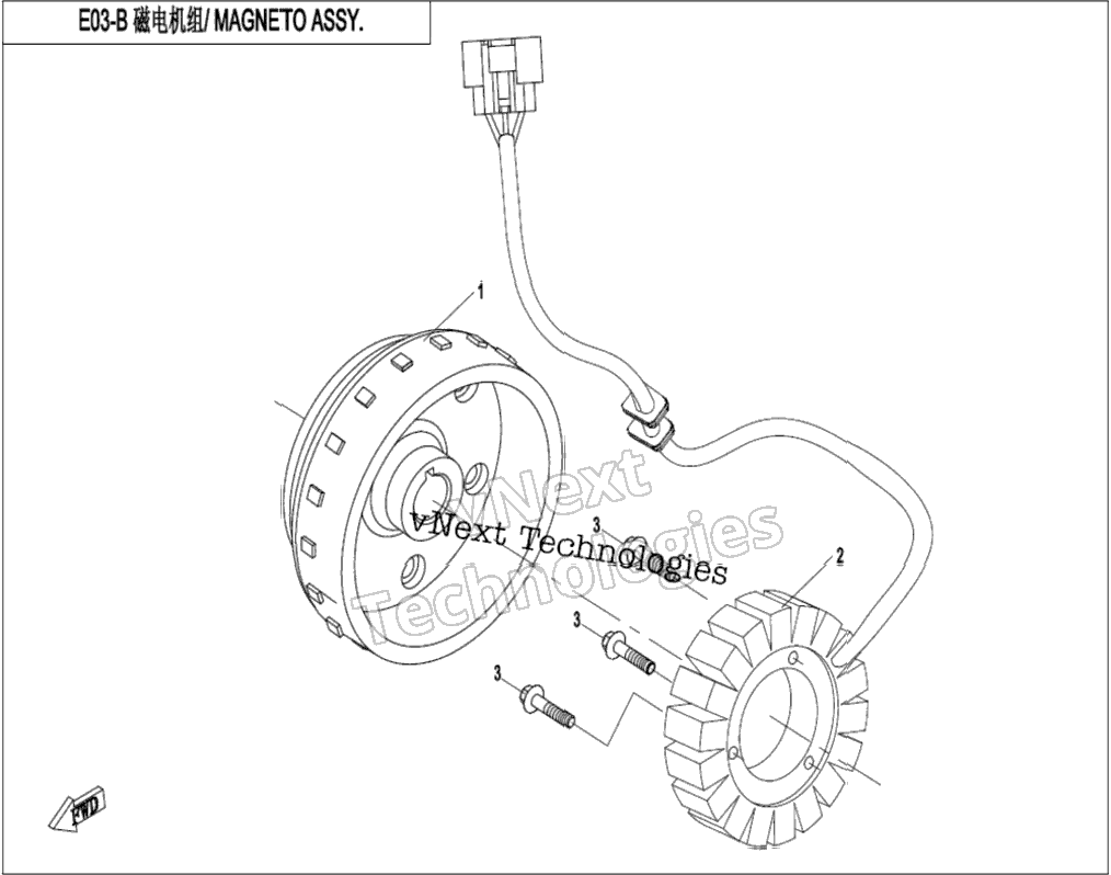 Magneto Stator Assy.(High Power)