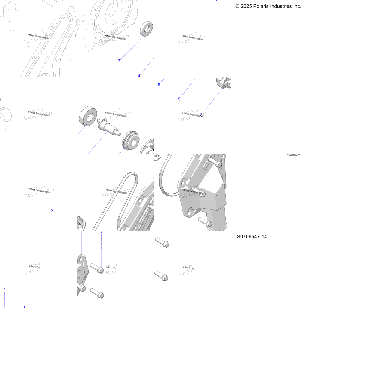 Engine, Waterpump Impeller & Cover