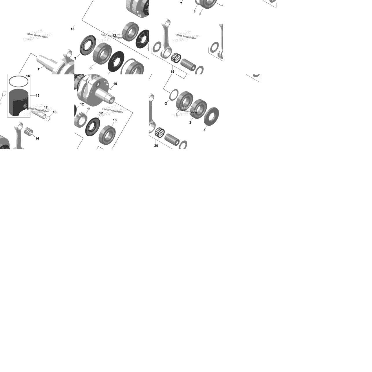 Rotax - Crankshaft And Pistons