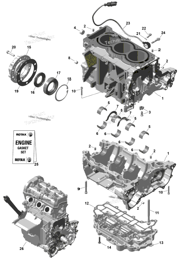 Rotax - Crankcase