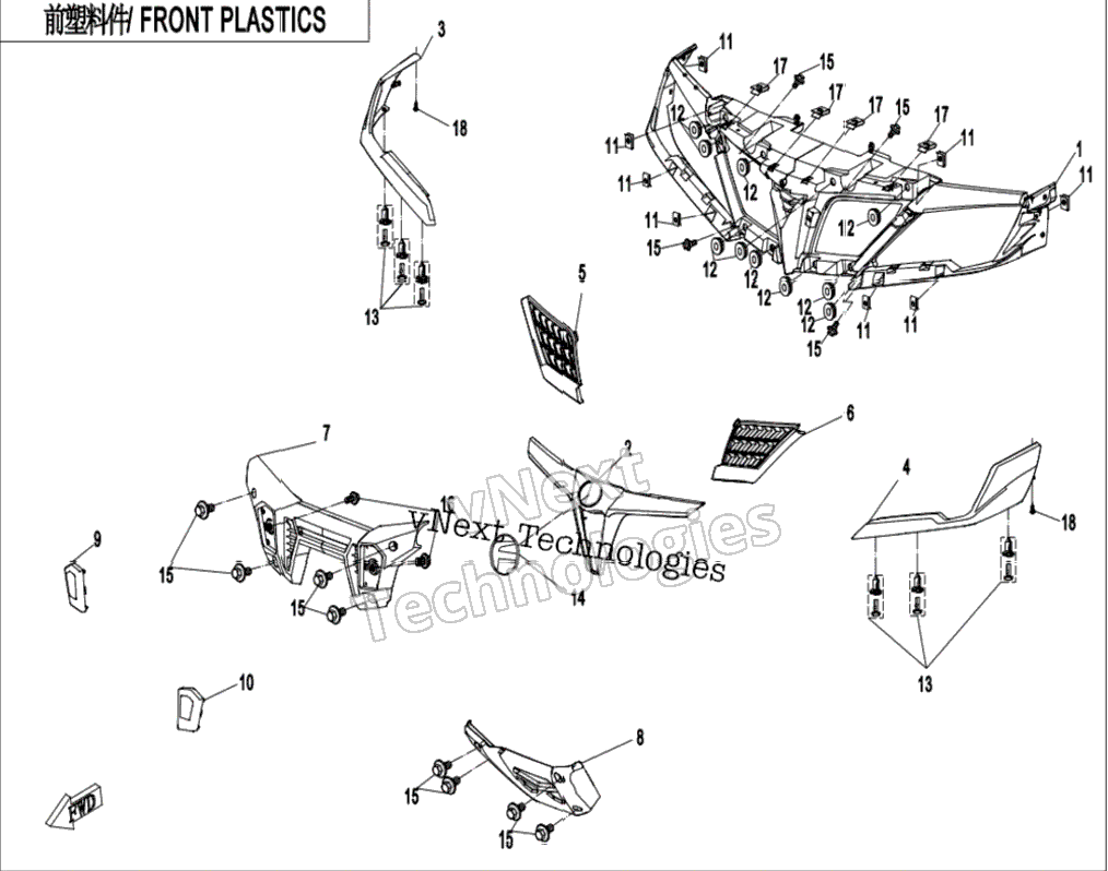 Front Plastics
