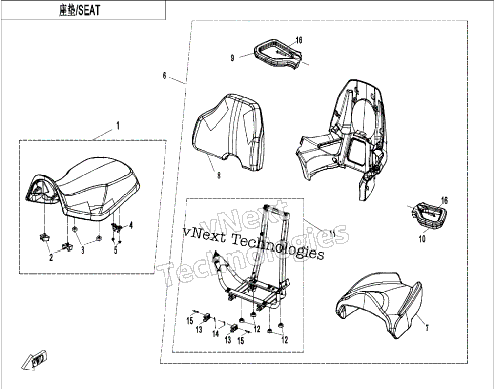 Seat(Black&Gray)
