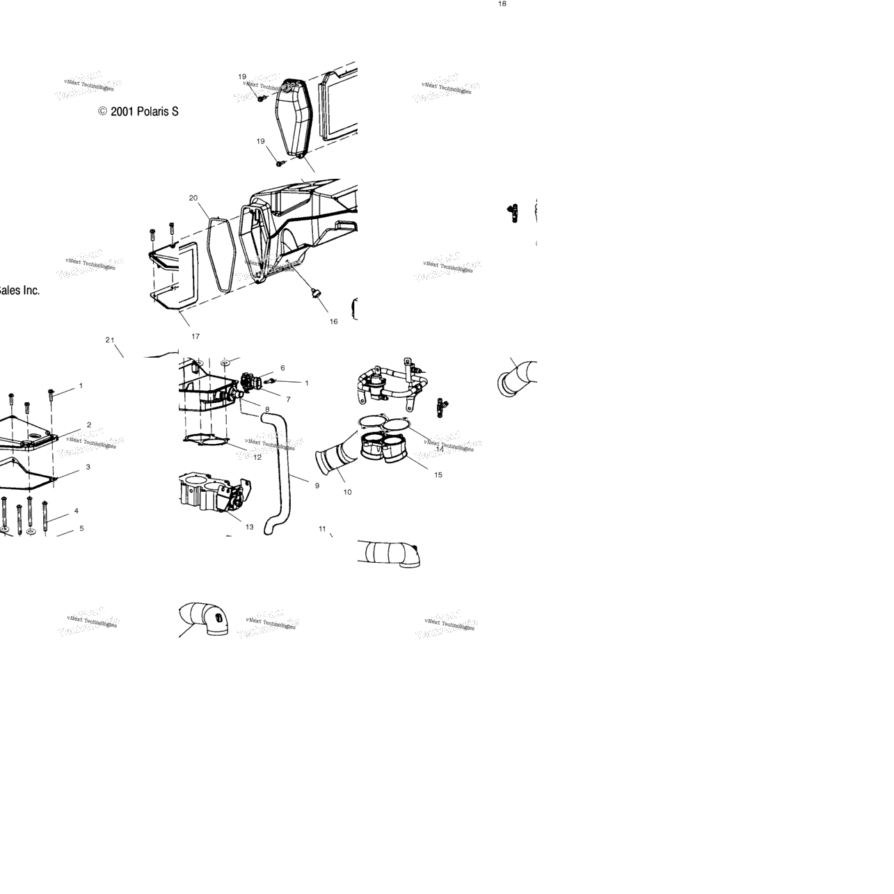 Engine, Air Box V00cs15le