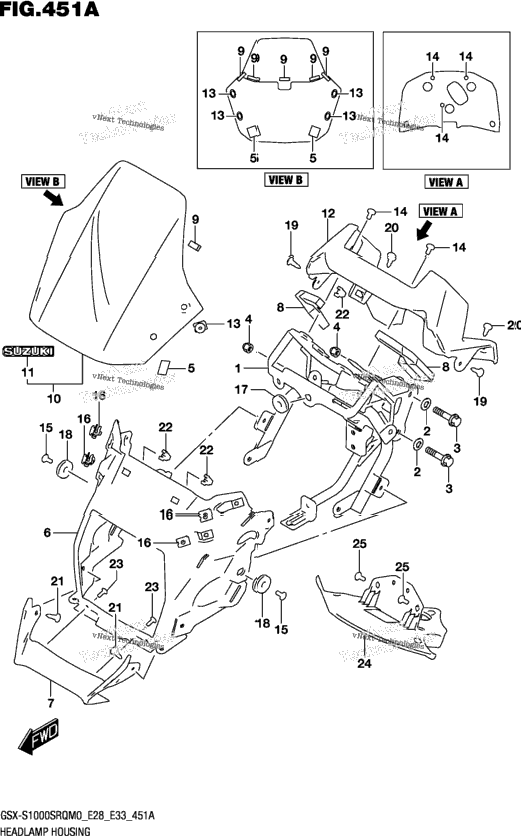 Headlamp Housing