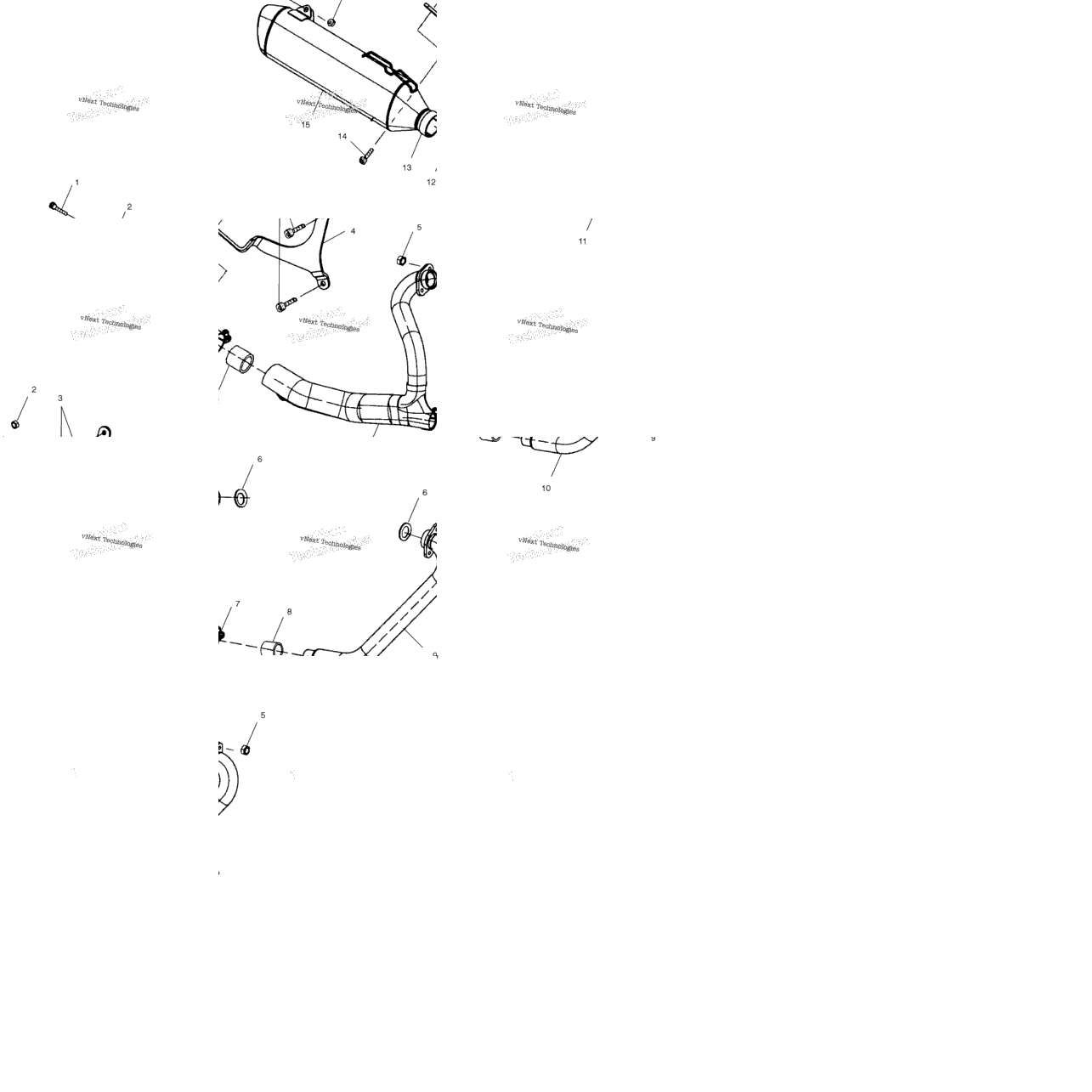 Engine, Exhaust System V01cs15da