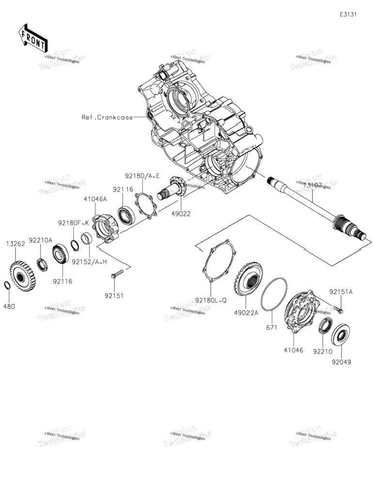 Front Bevel Gear 3