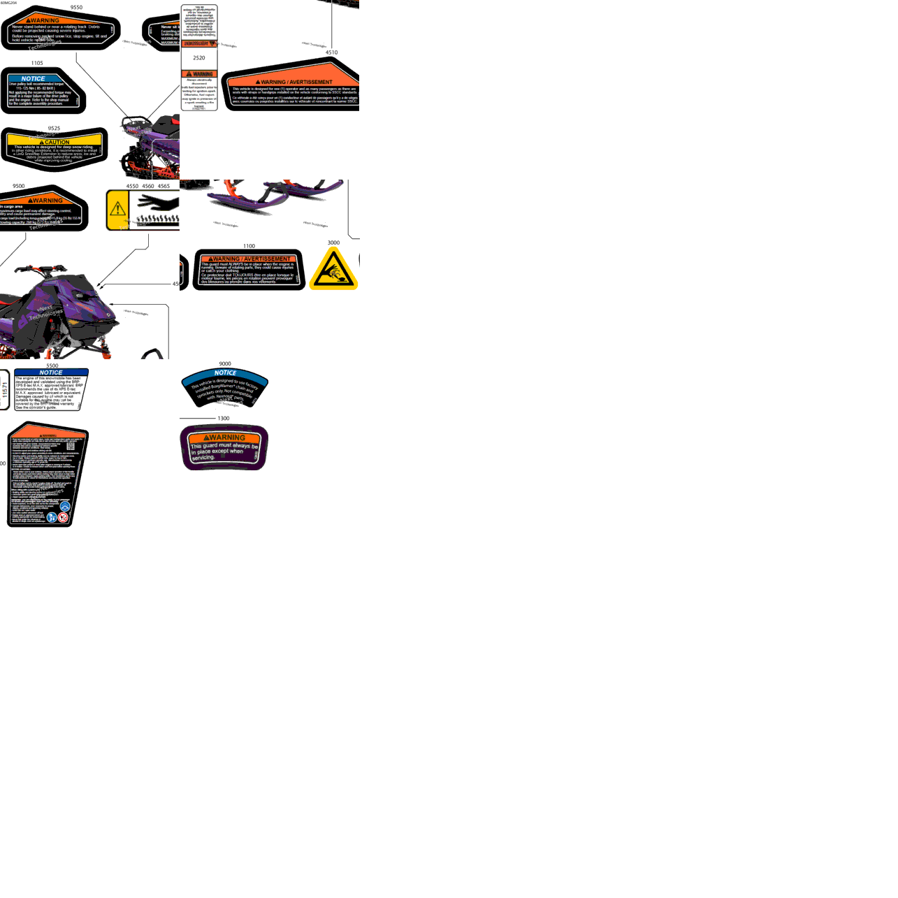 Body - Warning Decals