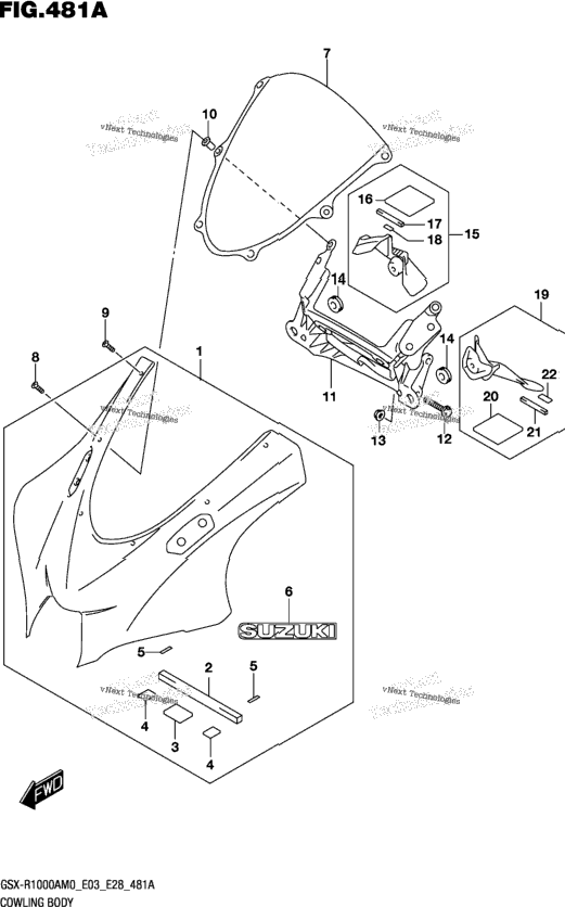 Cowling Body (Gsx-R1000a)