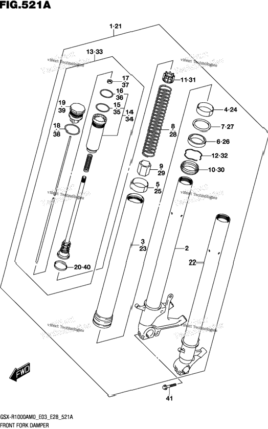 Front Fork Damper (Gsx-R1000a)
