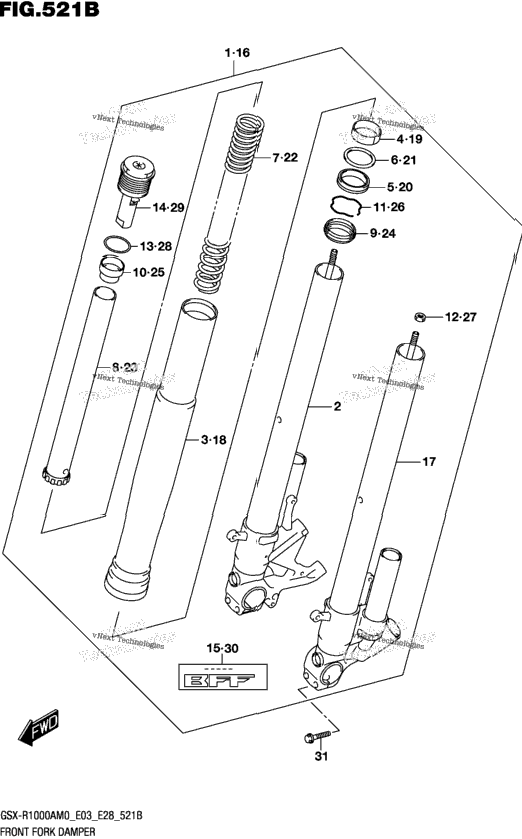 Front Fork Damper (Gsx-R1000ra)