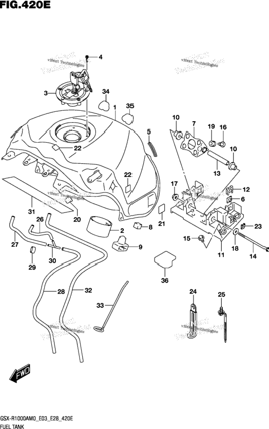Fuel Tank (Gsx-R1000a:E03,E28)