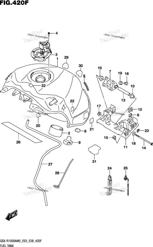 Fuel Tank (Gsx-R1000a:E33)