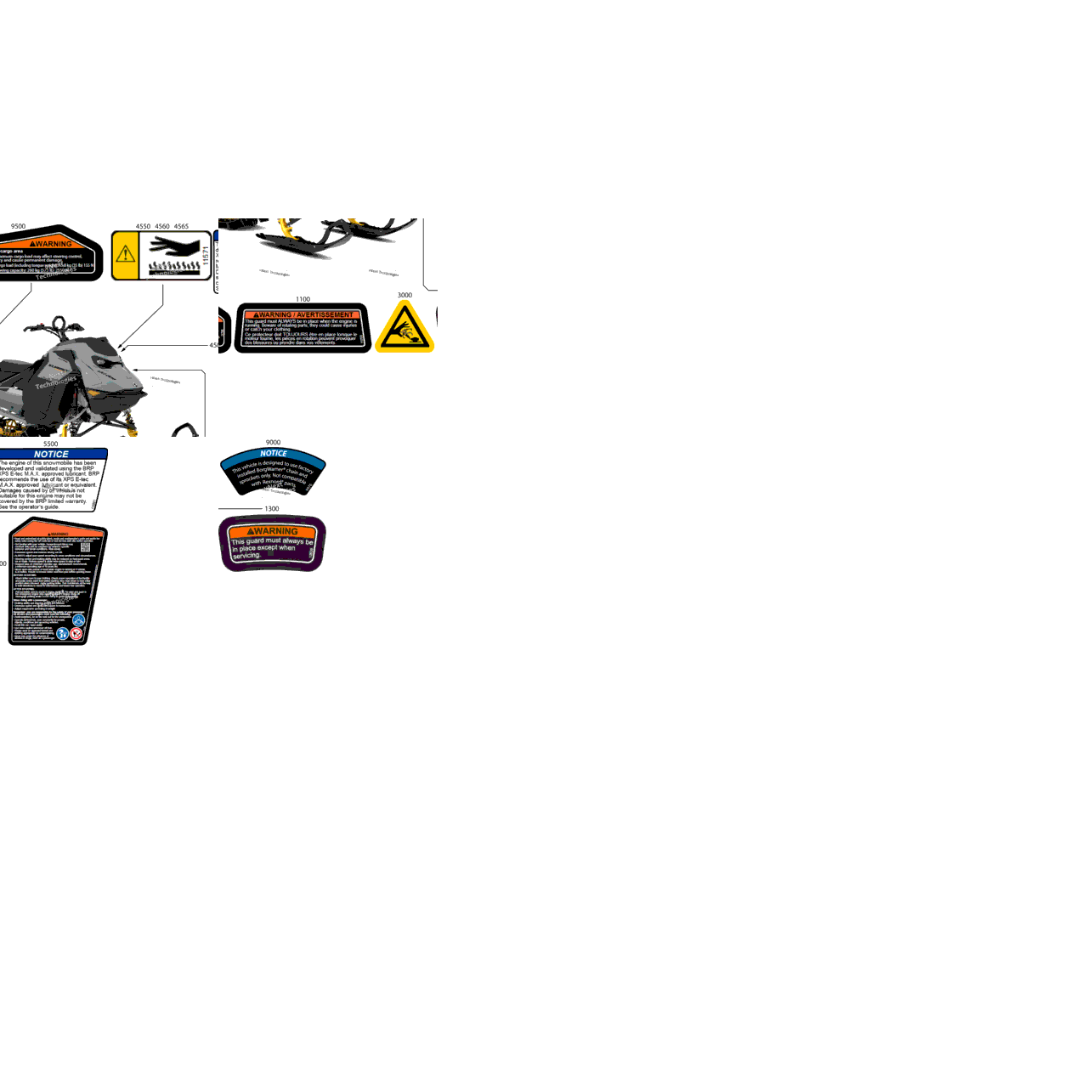 Body - Warning Decals