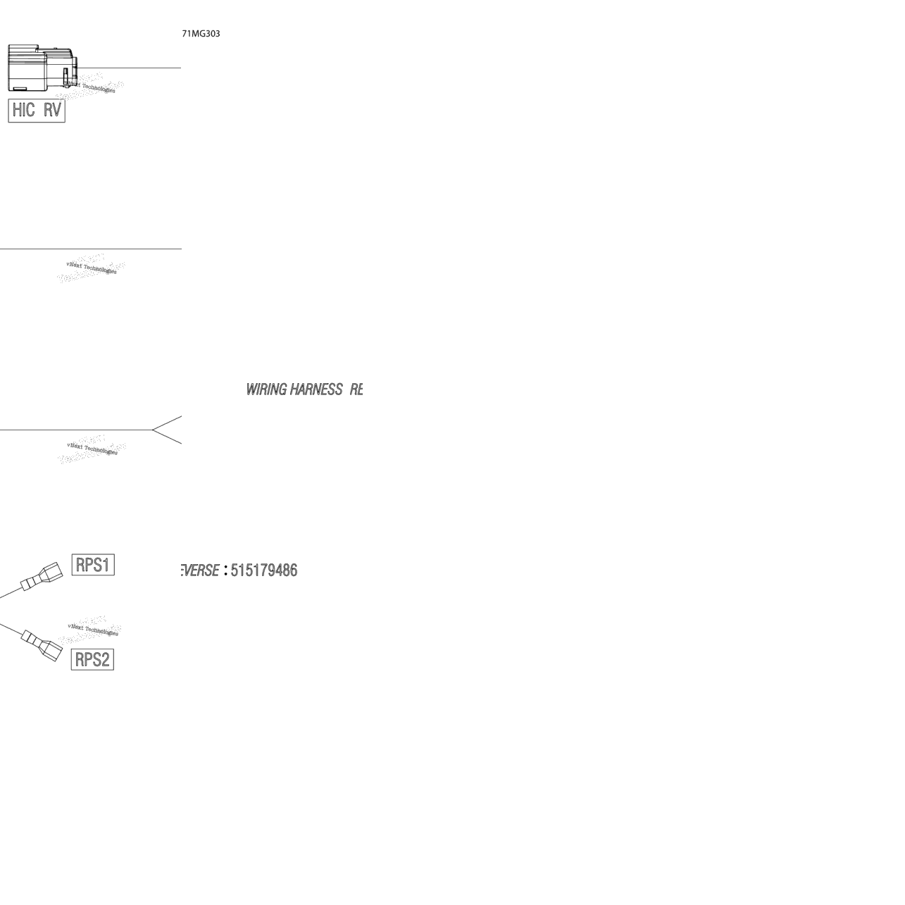 Electric - Reverse Wiring Harness - 515179486